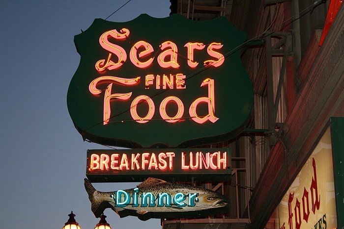 Neon blade sign